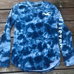 Hollister tie dye long sleeve shirt
